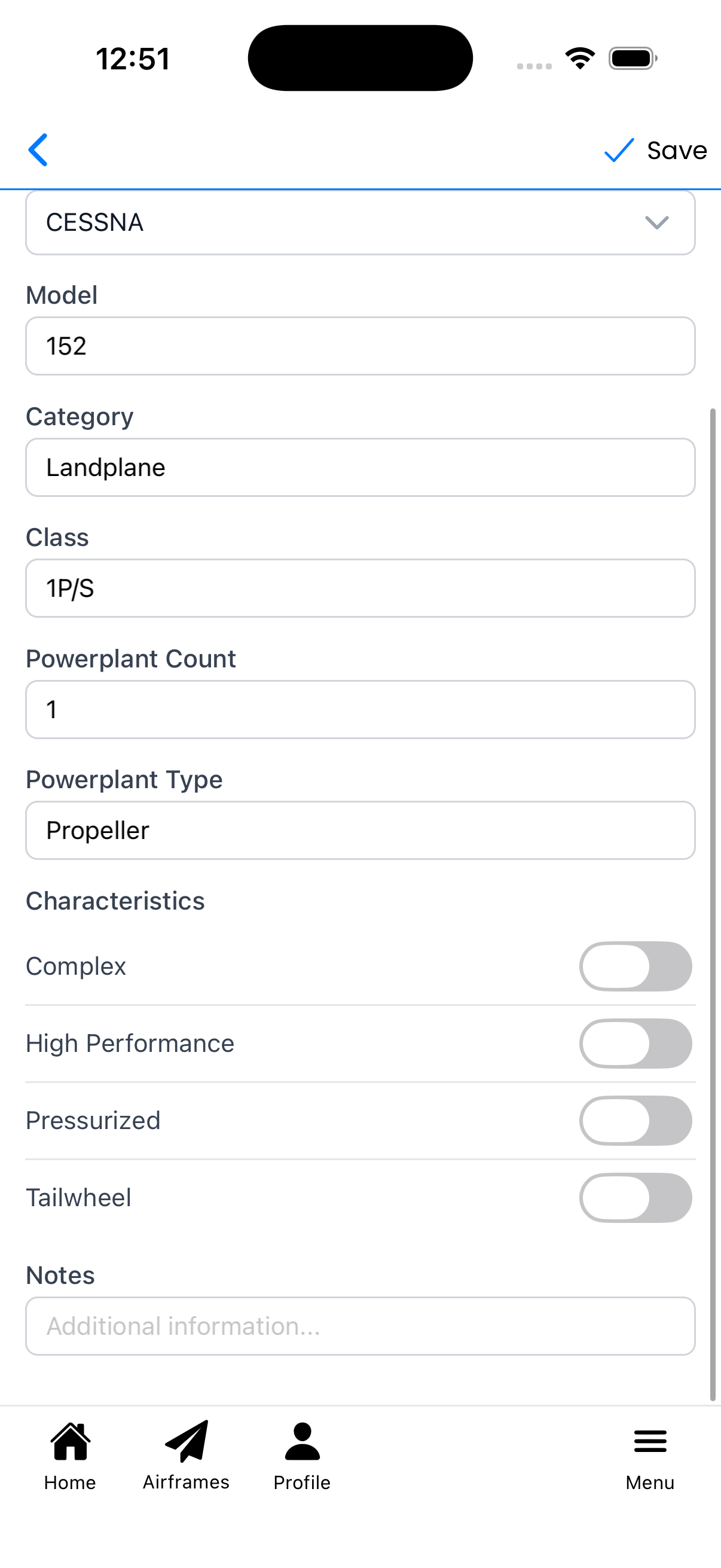 Characteristics toggles