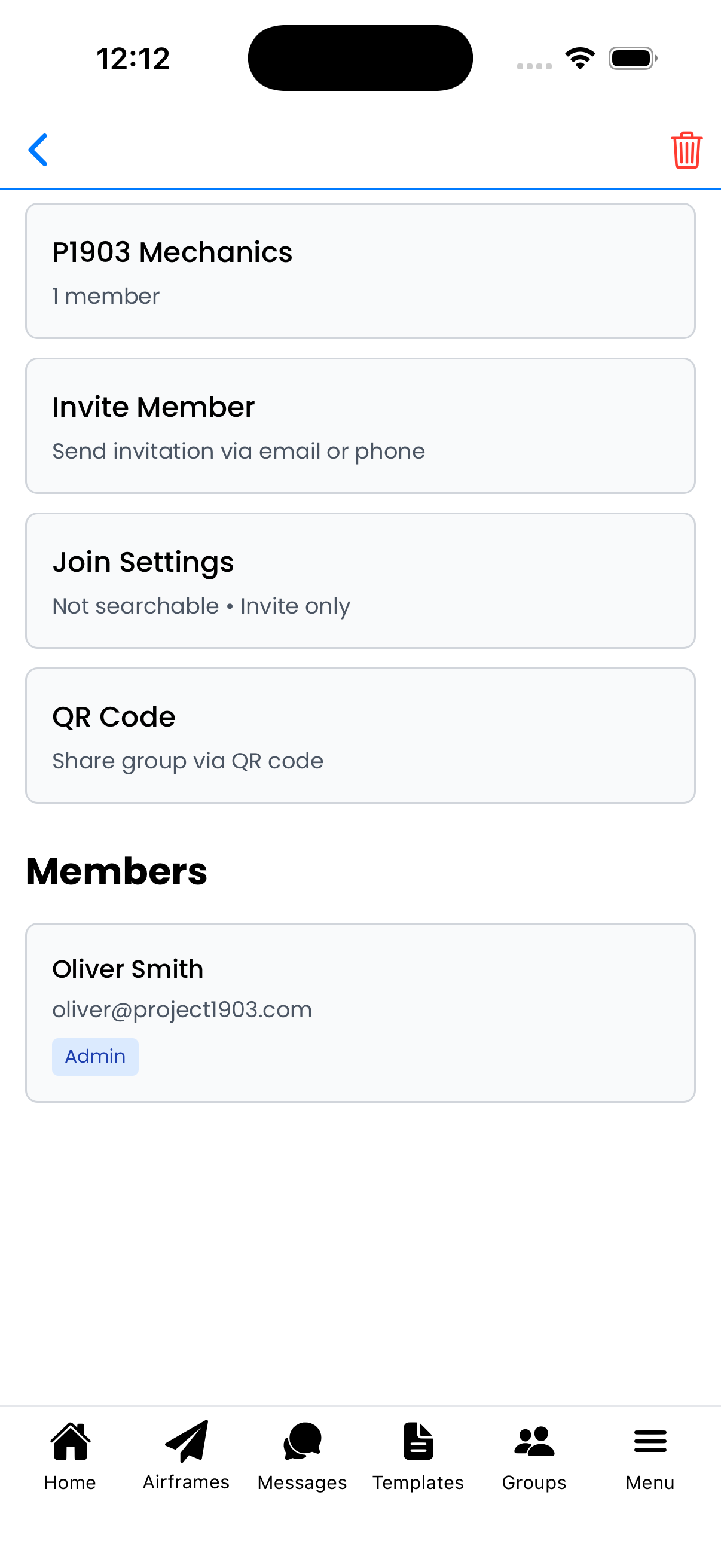 Group details